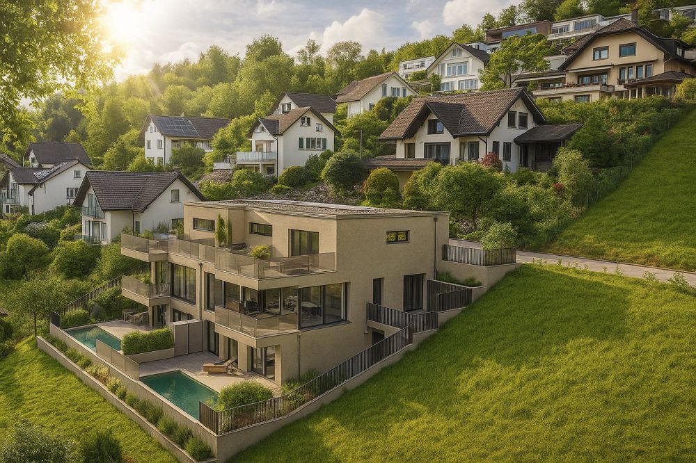 Neubau Haus West Doppeleinfamilienhaus mit Seeblick - Bild 1