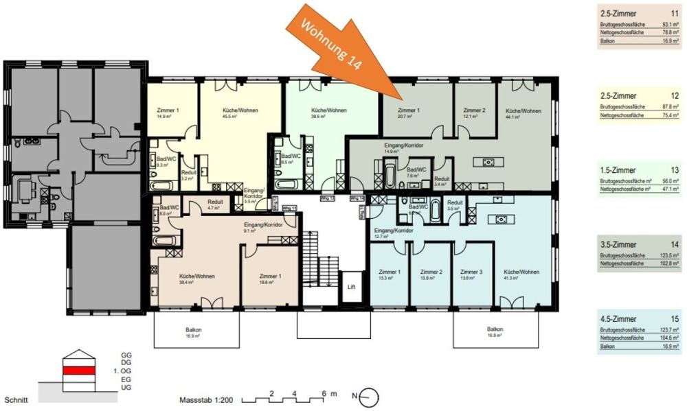 Grosszügige 3.5-Zimmer-Wohnung im Neubau mit Reduit - 103m² -  Bild 5