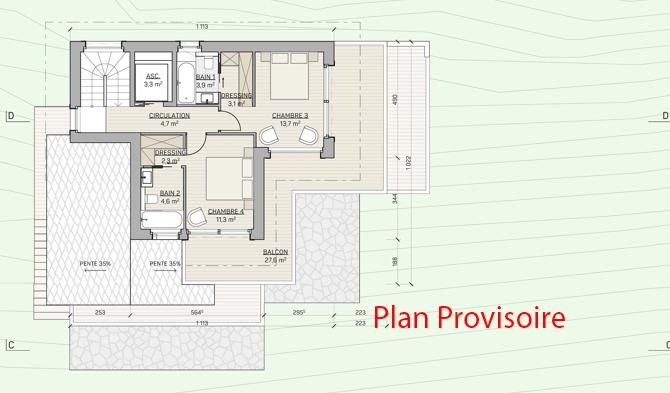Luxuriöses Chalet mit 5,5 Zimmern in Crans-Montana auf Plan (mit Baugenehmigung) -  Bild 11
