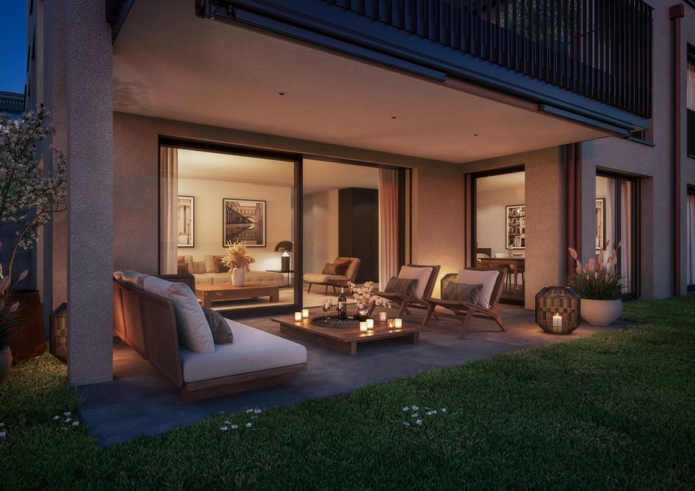 Neubau 4.5-Zimmer Gartenwohnung, 126m2 Wohnfläche, zentrumsnahe Lage, Seesicht -  Bild 1