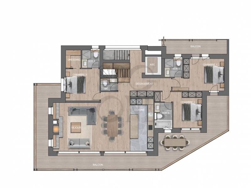 Duplex en attique d'une nouvelle résidence exclusive -  Bild 6