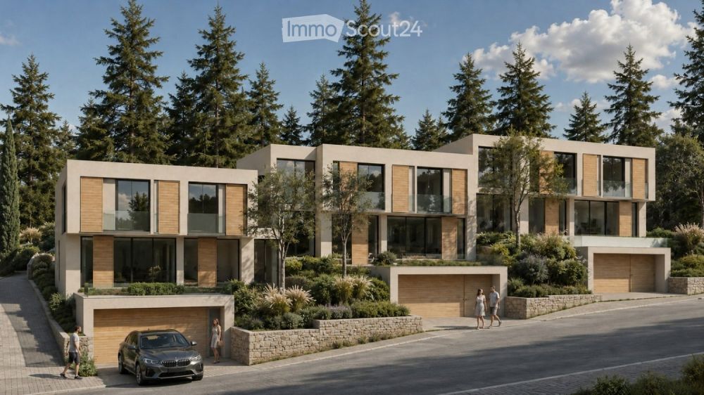 Noch 2 Häuser frei - Moderne 5.5 Einfamilienhäuser in Visp – herrliche Aussicht am Waldrand -  Bild 1