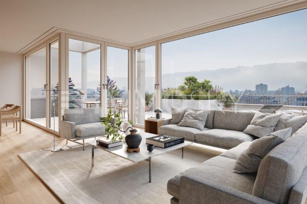 Gestalten Sie Ihr neues Zuhause in der Bauphase individuell mit! - Deckenhohe Fenster mit unverbaubarer Weitsicht