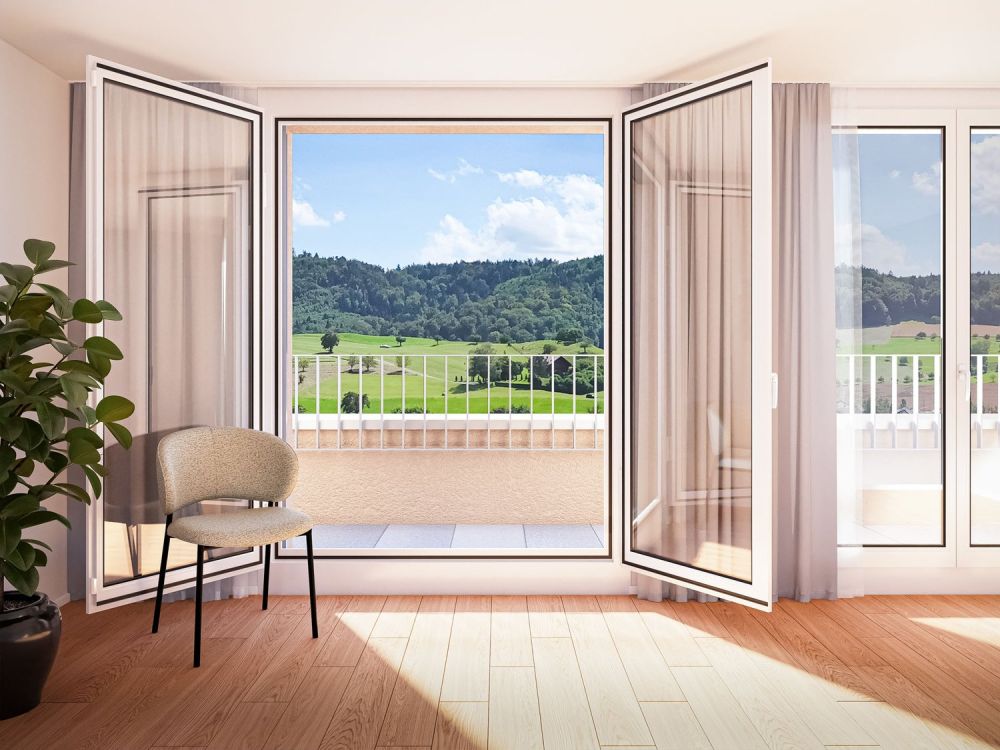 Exklusives Wohnen im Baurecht am "Oberer Chürziweg" in Gelterkinden - obererchrueziweg_innen_og_terrasse_Ausblick_02