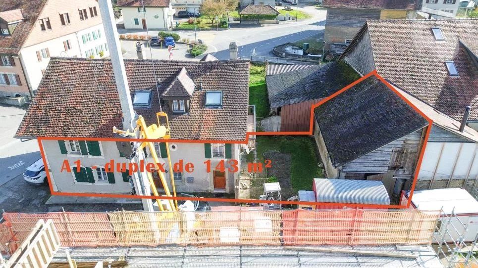Special offer in Villars-le-Terroir_A1 - 4.5 room duplex + office of 143 m2 with garden and beautiful covered terrace - Lot A1 - Bild 11