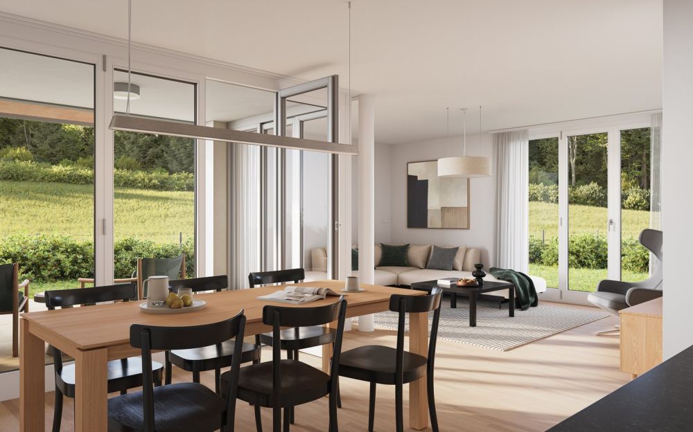 Gartenwohnung in Muttenz mit Sitzplatz und Garage - Bild 3