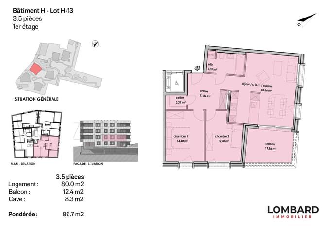 Appartement de 3.5 pièces au 1er étage -  Bild 6