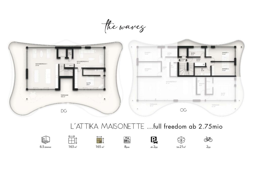 THE WAVES – l'Attika Maisonette -  Bild 2