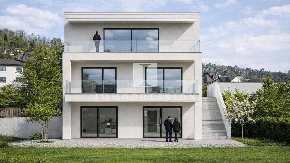 NEUBAU in Hofstetten-Flüh: Sonnenverwöhntes Einfamilienhaus - 1A-Ausblick! -  Bild 9