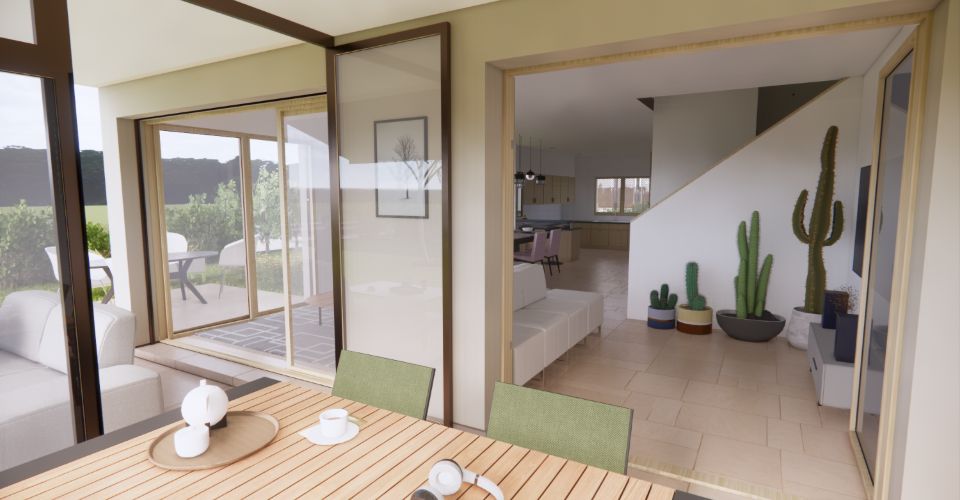 Promotion Résidence du Moulin, Bernex - Maison villageoise A01 baignée de lumière et belles surfaces de vie dans un cadre calme et résidentiel en campagne - Maison contiguë 6 pièces - image - 6