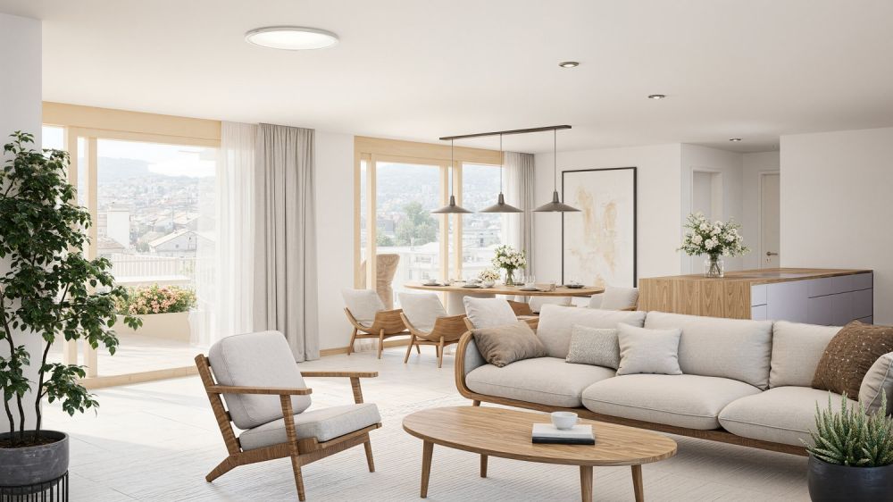4.5-Zimmer-Attikawohnung mit weitläufigen Terrassen -  Bild 6