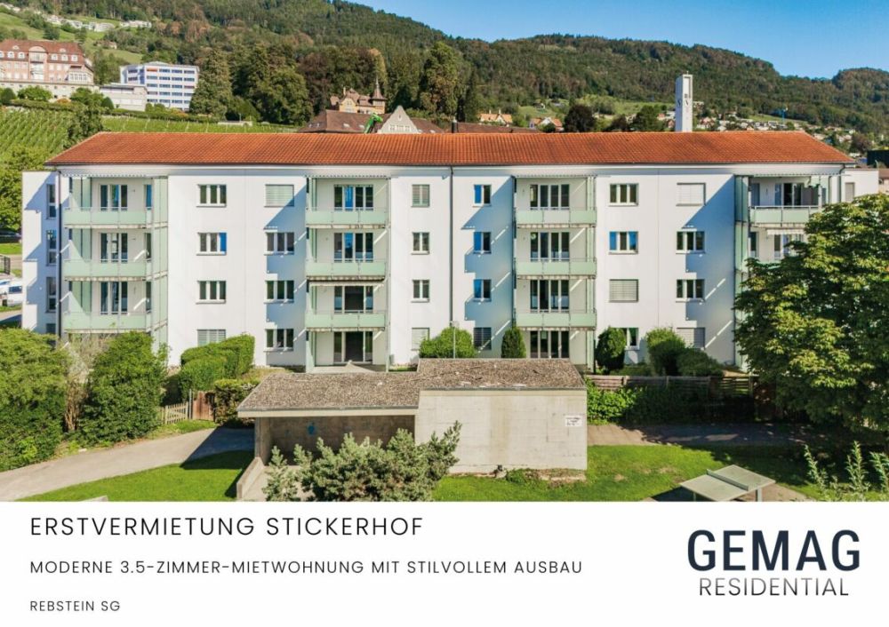 Erstvermietung Stickerhof - Moderne 3.5-Zimmer-Mietwohnung mit stilvollem Ausbau -  Bild 1