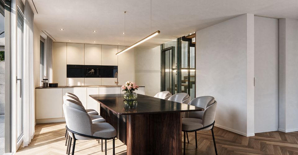 Kilchbergs Split-Level-Highlight: Spektakuläres Luxus-Haus mit Pool, Fitness & Smart Home - Maison 6.5 pièces - image - 4