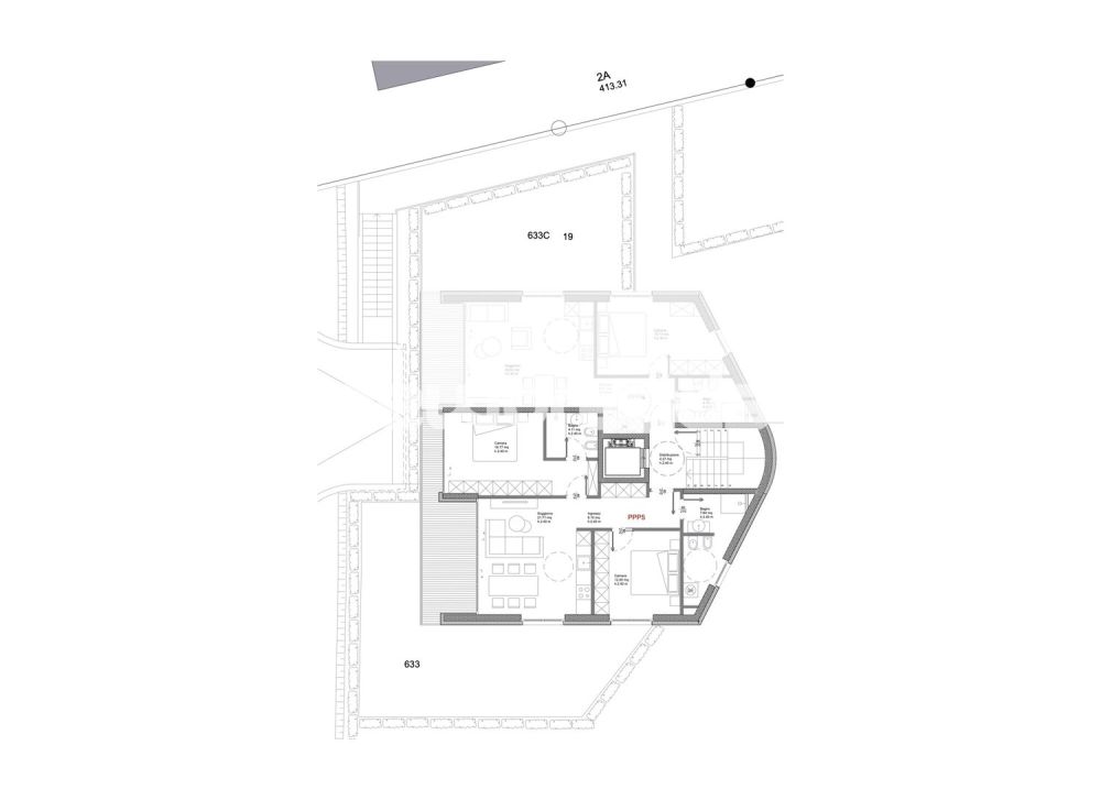 Muzzano, 3.5 locali, nuova costruzione. Residenza Green Horse. - Planimetria