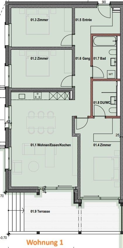 Sonnige 4.5-Zimmer-Neubauwohnung in Davos Wolfgang mit Berg-und Seesicht - Erstwohnsitz - Bild 5