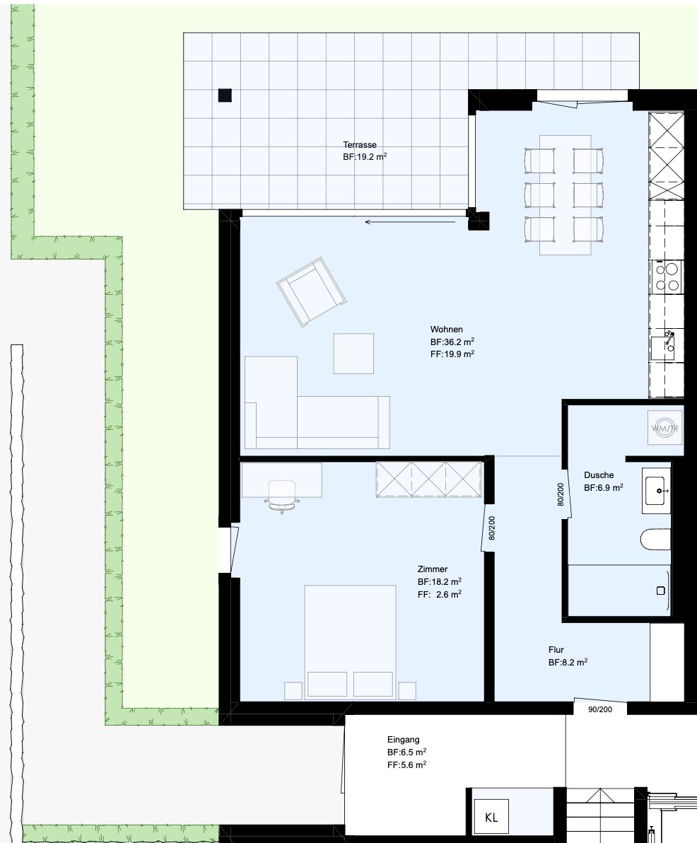 Courgevaux - Tolle 2.5-Zimmerwohnung im Erdgeschoss & privater Garten -  Bild 5