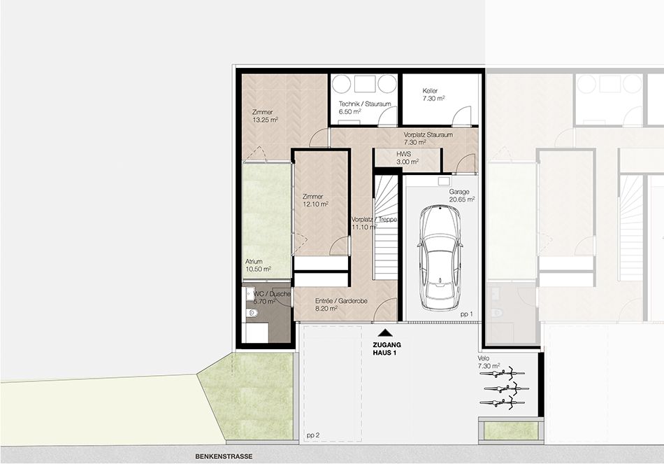 Exklusives Atrium-Einfamilienhaus an ruhiger Lage in Binningen - H1 -  Bild 5