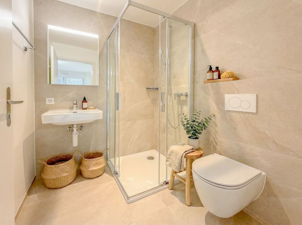 Appt PPE neu von 4.5 Zimmern mit Balkon Campagne Pernod, Los B6 - Salle de douche