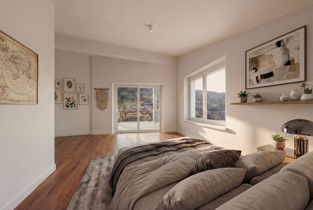 Appartement im Dachgeschoss, neu, Minergie-P-zertifiziert, 5,5 Zimmer in St-Ursanne (Nr. 3.1) -  Bild 2