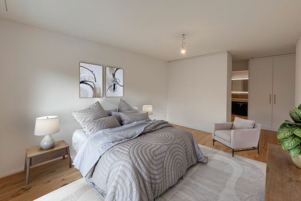 Design und Komfort, Ruhe und Naturblick: Neubau-Parterrewohnung beim Schloss - Bild 7