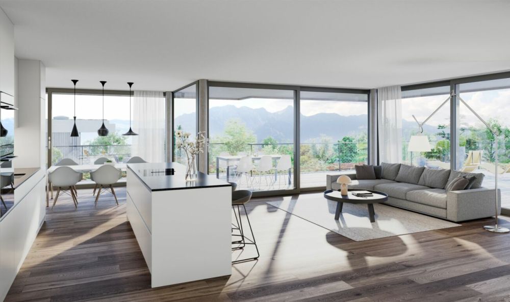 Neubau 4½-Zi-Erdgeschoss-Wohnung in Hilterfingen am Thunersee -  Bild 1