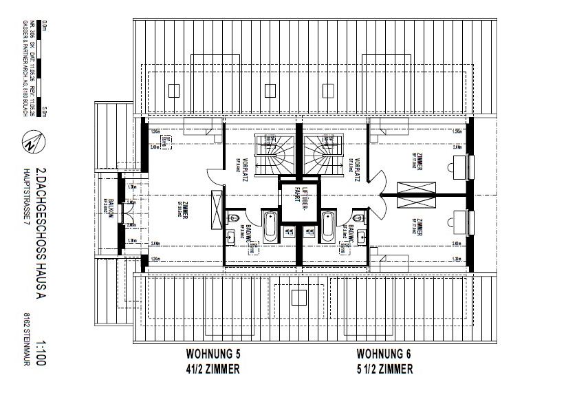 Moderne 5.5-Zimmer-Dach-Maisonette-Wohnung mit Balkon in Steinmaur -  Bild 5