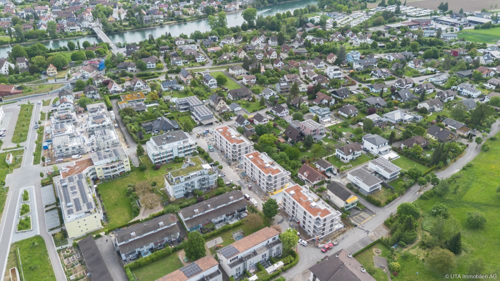 2.5- Zimmer-Neubau-Attikawohnung mit traumhafter Terrasse, sofort bezu - Luftaufnahme