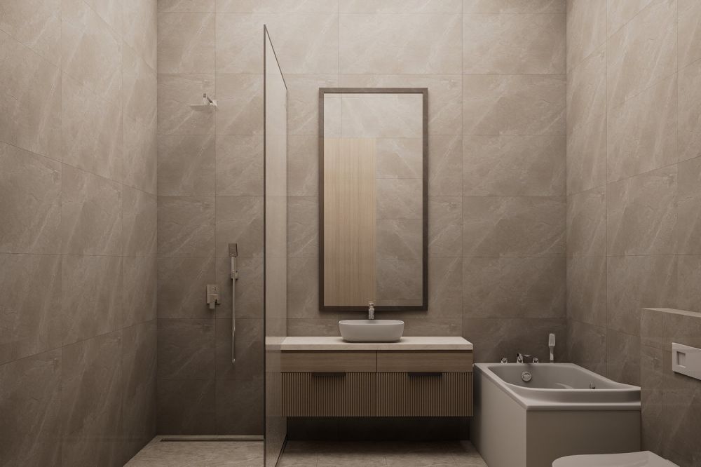 Neubau Haus D - Beispiel Bad