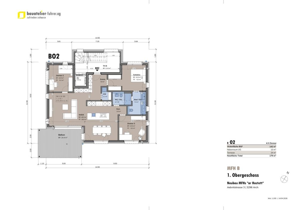HIGHLIGHT! ; - 4.5 Zimmer-Gartenwohnungen in Arch ... -  Bild 8