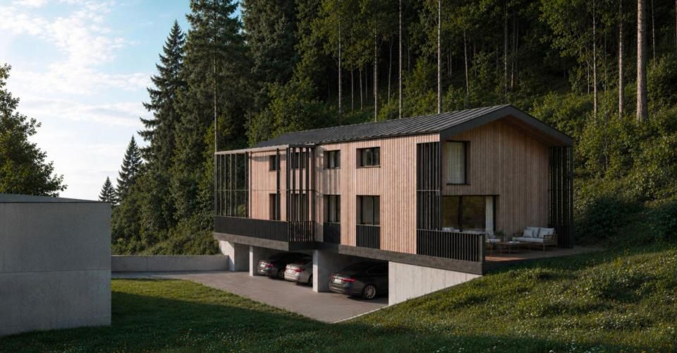 Villa mitoyenne contemporaine de 4.5 pièces à Salins - Villa 4.5 pièces - image - 1