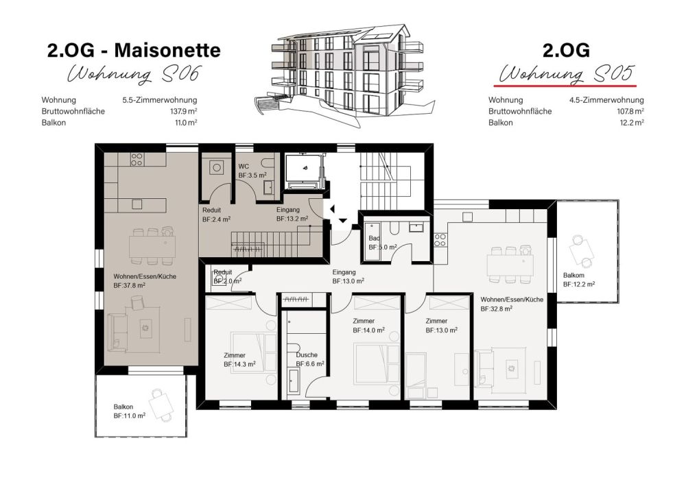 NEUBAU - geräumige 4.5-Zimmerwohnung -  Bild 1