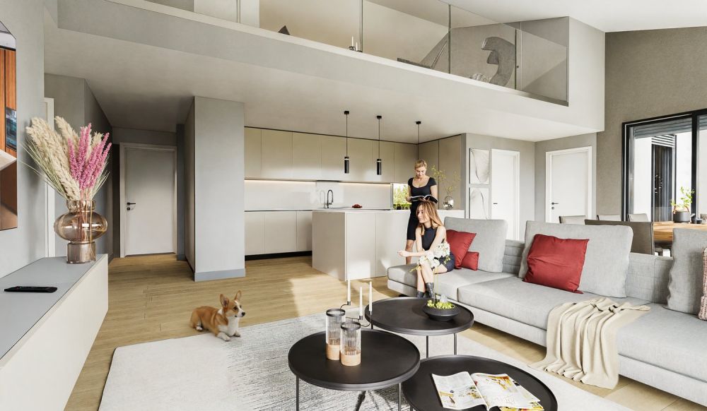 MERAVIGLIOSO DUPLEX DI 4.5 LOCALI CON GIARDINO PRIVATO A BOSCO LUGANESE PPP5 - Bild 3