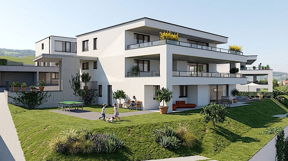 4.5-Zimmer-Neubauwohnungen mit Balkon oder Sitzplatz  in Niederdorf -  Bild 1
