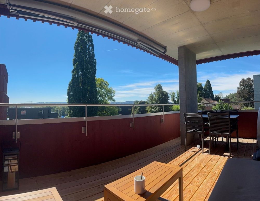 Hoch am Hang - mit bestem Blick Richtung Aarau -  Bild 11