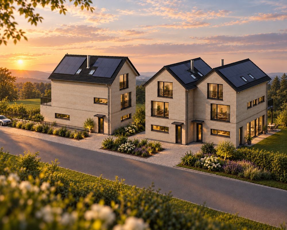 Modernes Doppeleinfamilienhaus mit Alpenblick - Walde Immobilien AG