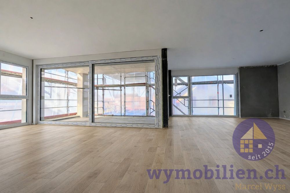 Wohntraum mit 4.5 Zimmer, Suite mit Bad, bezugsbereit 08.2026! - Visualisierung mit Parkett