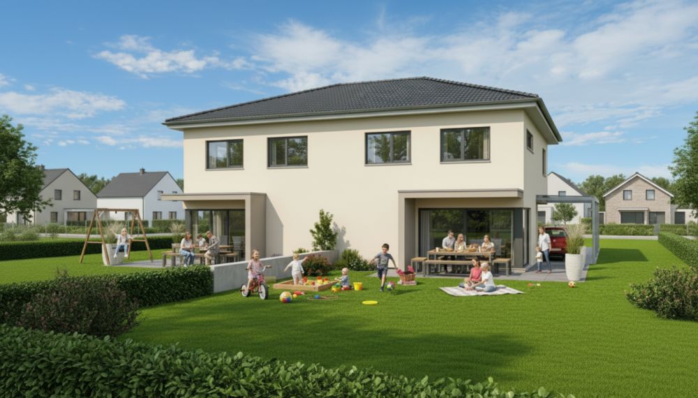 Neubau, 4.5 Zi. Doppeleinfamilienhaus an guter Lage -  Bild 1