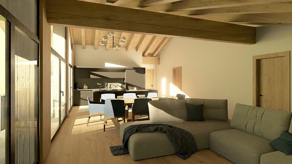 Primavera Saas-Grund neue Attikawohnung - Bild 10