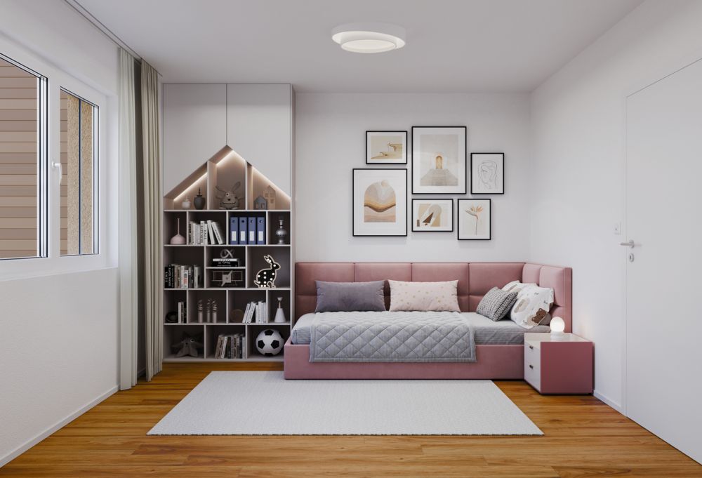 5.5 Zimmer-Wohnung (A) im EG, mit 144 m2 Netto WF und 31.4m2 Terrasse - Zimmer 1