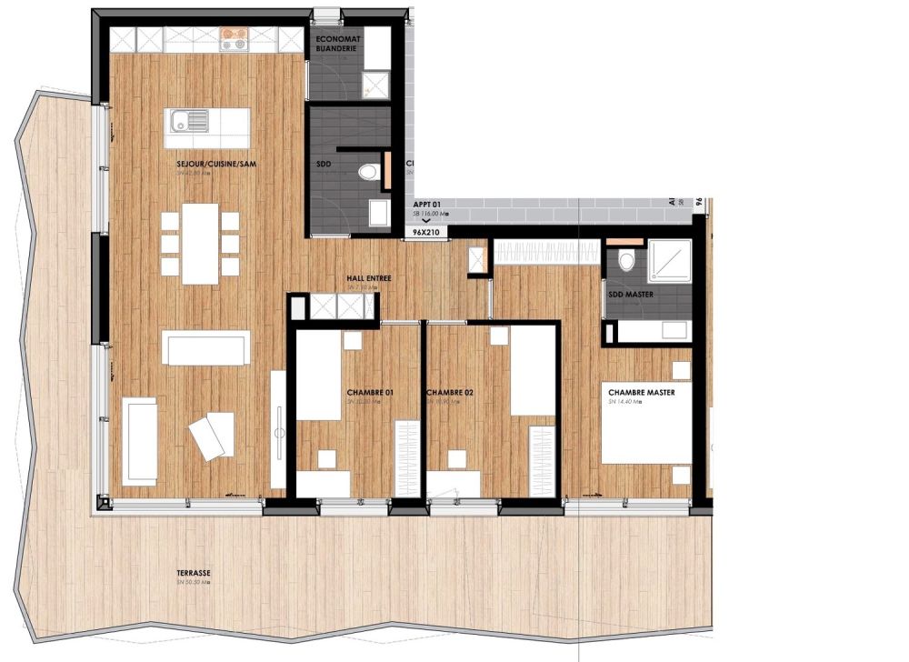 Superbe appartement de 4.5 pièces en construction idéalement situé à Leytron/VS -  Bild 5