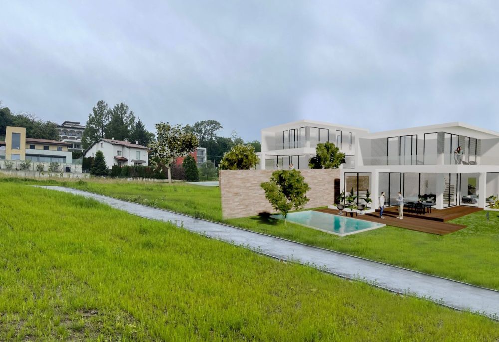 NUOVA VILLA DA EDIFICARE CON PROGETTO A SAN PIETRO DI STABIO -  Bild 3