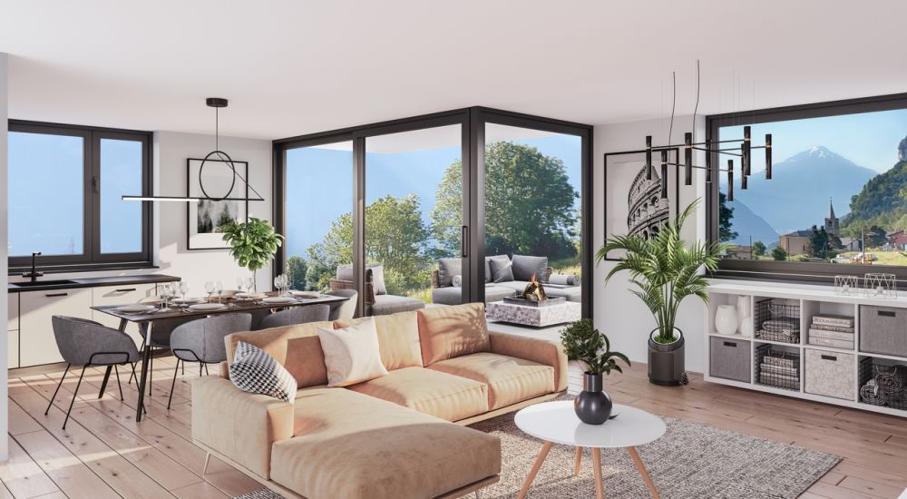 DUPLEX MIT LOGGIA - PANORAMABLICK - EXKLUSIVITÄT - BAUPROJEKT GESTARTET - Lot n°02 - 4,5 pièces - Rez