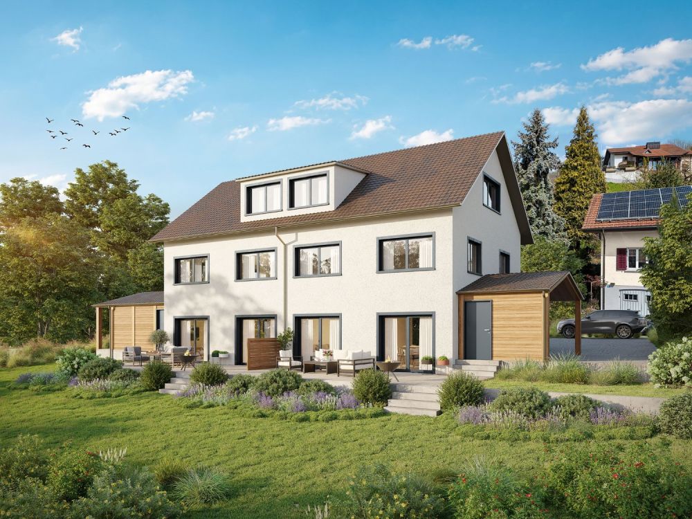 Perfekt für Paare & kleine Familien: Attraktives 5.5-Zimmer-Doppeleinfamilienhaus -  Bild 2