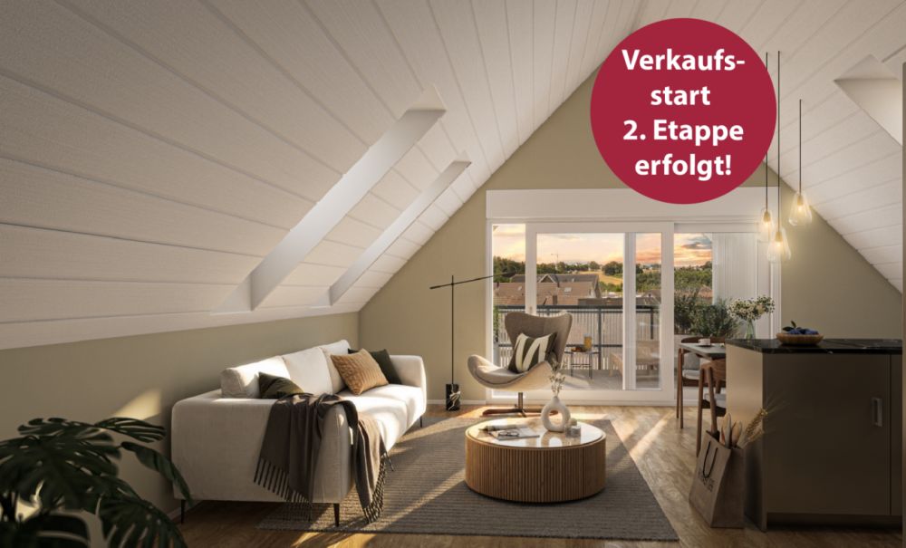 Hoch hinaus: moderne Dachwohnung mit besonderer Raumhöhe -  Bild 1
