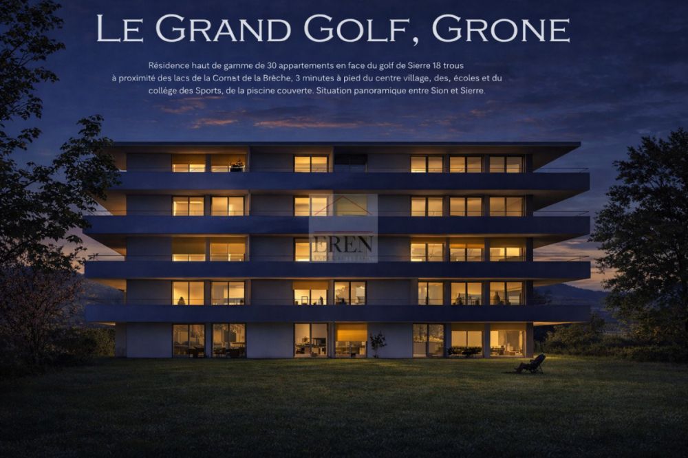 Superbe attique 2,5 pièces neuf avec grande terrasse de 42,50 m2 - Attique 2,5 pièces à vendre à Grône