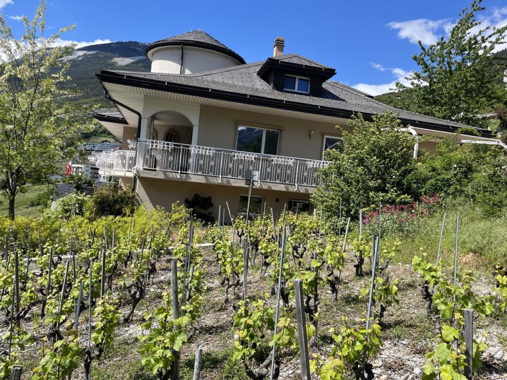 Villa mit  Einlegerwohnung in Leuk-Stadt - Aussenansicht