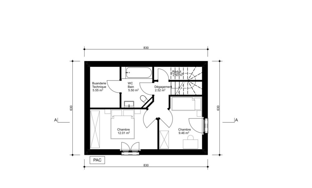 Torgon, neues 4.5-Zimmer-Chalet mit Garage oder Autoabstellplatz - Rez inférieur