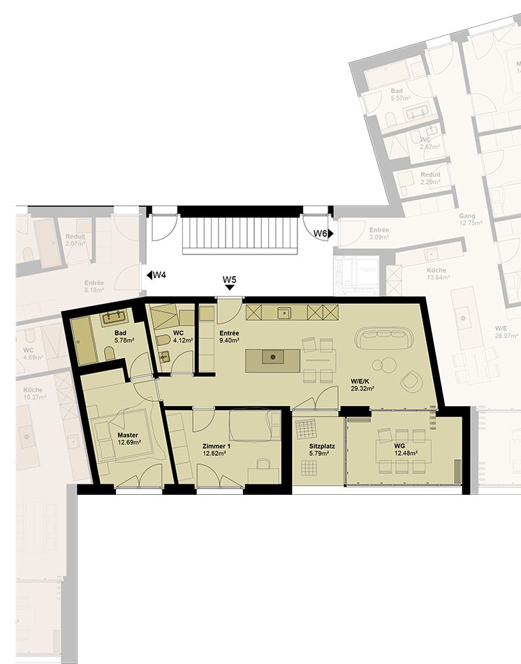 Exklusive Geschosswohnung mit hoher Energieeffizienz und unverbaubarer Aussicht. Neue Preise! - W5 -  Bild 6