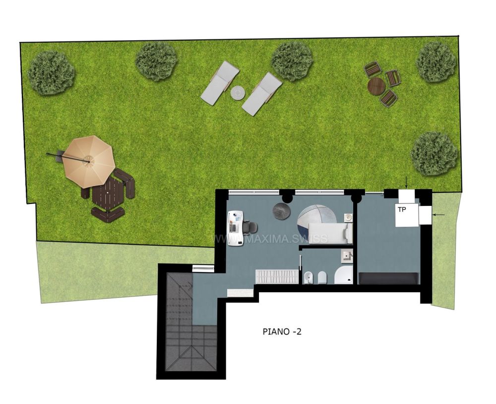 Lugano-Cadro: Casa moderna e funzionale immersa nel verde -  Bild 13