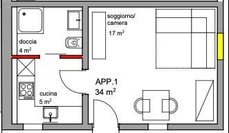 NUOVO 1,5 LOCALI A SIGIRINO – IDEALE DA VIVERE O METTERE A REDDITO -  Bild 4
